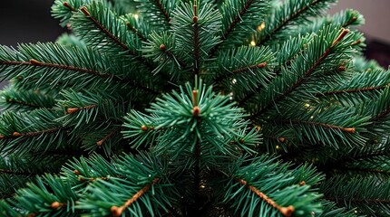 Precise Architectural Color Photography of a Cute Christmas Tree with Sharp Lines and Charming Details