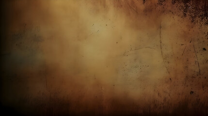 Abstract brown grunge texture background with dark vignette,  perfect for adding depth and character to your designs and creative projects