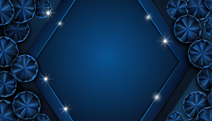 Stunning blue geometric background with sparkling accents for modern designs