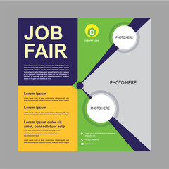 Job fair Poster flyer design