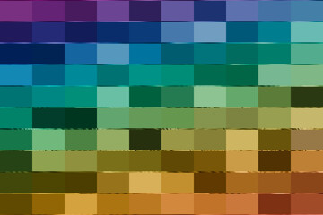 A vibrant tapestry of colors unfolds in a mesmerizing display of geometric abstraction, creating a visually stunning and captivating artwork