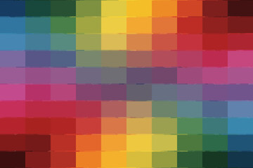 A vibrant mosaic of colors creates a captivating visual experience, showcasing a spectrum of hues and shades in a harmonious arrangement