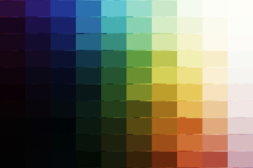 A captivating gradient of colors, transitioning from dark blues to bright whites, creating a visually stunning and harmonious composition