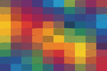 A vibrant mosaic of colors creates a captivating and dynamic visual experience, showcasing a harmonious blend of hues and tones