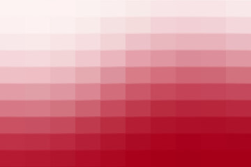 A subtle gradient of red hues fades from deep crimson to light pink, creating a soft and elegant color transition isolated on white background