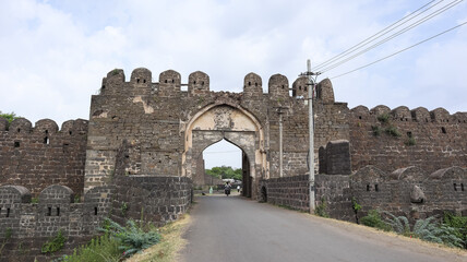 India, Karnataka, Vijayapura, Ancient Ruin Fortress of Vijapaura Fort, the 15th Century Fortress. © Raj