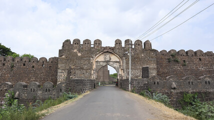 India, Karnataka, Vijayapura, Ancient Ruin Fortress of Vijapaura Fort, the 15th Century Fortress. © Raj