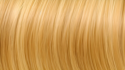 Naklejka premium Closeup of flowing golden blonde hair texture, showcasing the smooth strands and natural highlights, creating a luxurious and healthy appearance