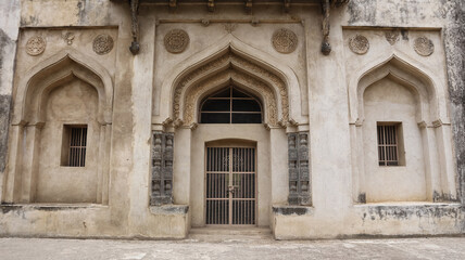 Naklejka premium India, Karnataka, Vijayapura, The Mughal Architectural Marvel Haft Gumbad or Haft Tomb, it Built in 15th Century by Bahamani Dynasty of Vijayapura.