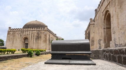 India, Karnataka, Vijayapura, The Mughal Architectural Marvel Haft Gumbad or Haft Tomb, it Built in 15th Century  by Bahamani Dynasty of Vijayapura. © Raj
