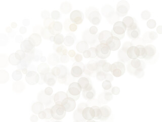 Warm beige and cream bubble light effect overlay PNG image