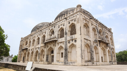 India, Karnataka, Vijayapura, The Mughal Architectural Marvel Haft Gumbad or Haft Tomb, it Built in 15th Century  by Bahamani Dynasty of Vijayapura.