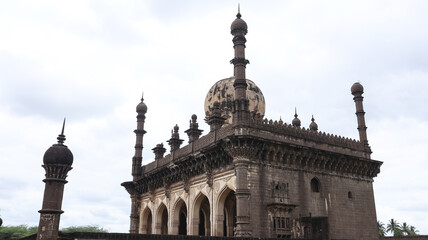 India, Karnataka, Vijayapura, the Panoramic View of Ibrahim Roza or Tomb, 17th Century Monument Built By Taj Sultana, Wife of Ibrahim Sultan.   © Raj