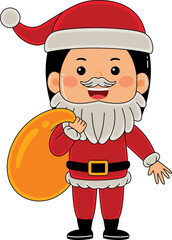 Kids Girl Celebrate Christmas