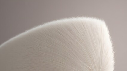 Close up of a fuzzy surface with a smooth curved edge