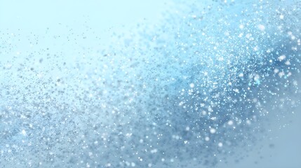 冬の抽象背景と淡いブルーの光粒子