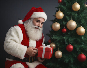 santa claus with gifts
