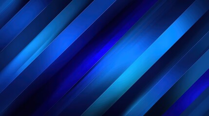 Obraz premium Abstract Geometric Composition With Dynamic Blue Oblique Lines Creating Depth and Movement