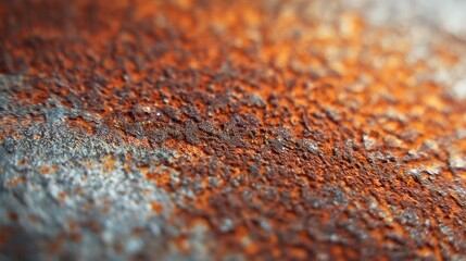 Fototapeta premium Close-up of rusted metal surface texture
