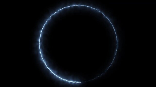Abstract circular energy frame motion