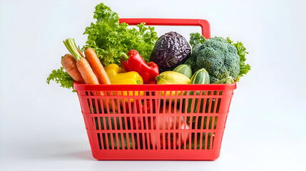 basket with vegetables