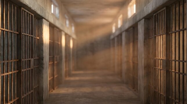 Prison Cell Block Hallway