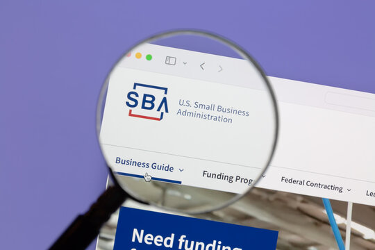 Ostersund, Sweden - Nov 22, 2025 The United States Small Business Administration (SBA) website. SBA provides support to entrepreneurs and small businesses.