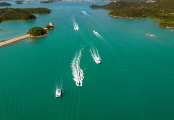 Speedboat at Sai kung