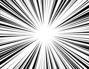 Abstract speed lines background bursting from the center point illustration