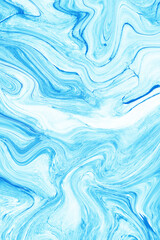 Fototapeta premium Blue marble texture background pattern with high resolution