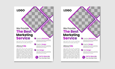 Modern & professional corporate flyer template layout. abstract business flyer, vector template design or business poster template design.