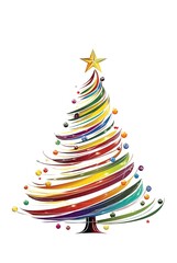 abstract christmas tree