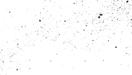 Black ink splatters and dots on a white background abstract texture vector