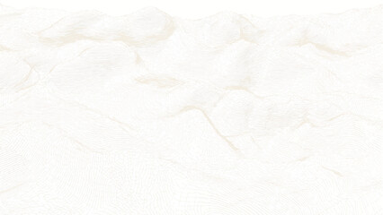 Obraz premium Abstract topographic map lines forming rolling hills and valleys in light beige and white topography