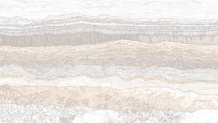 Layered geological strata with textured earthy tones and abstract patterns geology layers