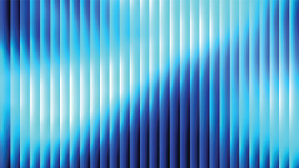 blue white gradient abstract background with ribbed glass effect. Futuristic fractal glass background with soft wave and glow. Perfect for tech branding, poster, product presentation, ad designs