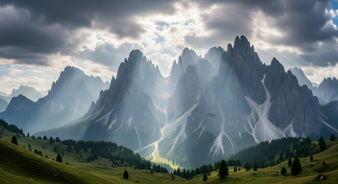 Stormlight over the Dolomites