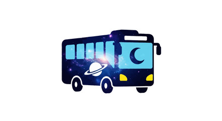 Cosmic Bus - A Whimsical Journey Through Space.