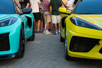 two beautiful modern and very powerful sports cars