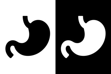 Gastric Organ Vector Symbol. Human Stomach Anatomy Icon for Healthcare Graphics