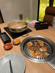 All you can eat: meat and vegetables