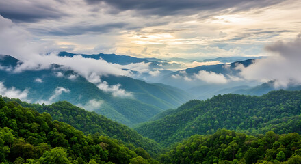 Fototapeta premium panorama of mountains