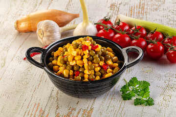 Mexican vegetable mix - corn, pepper and peas