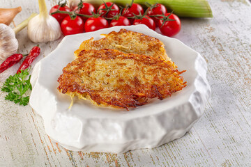 Golden fried potato pancake - Draniki