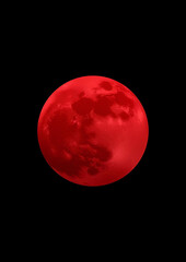 Fototapeta premium Minimalist Red Circle