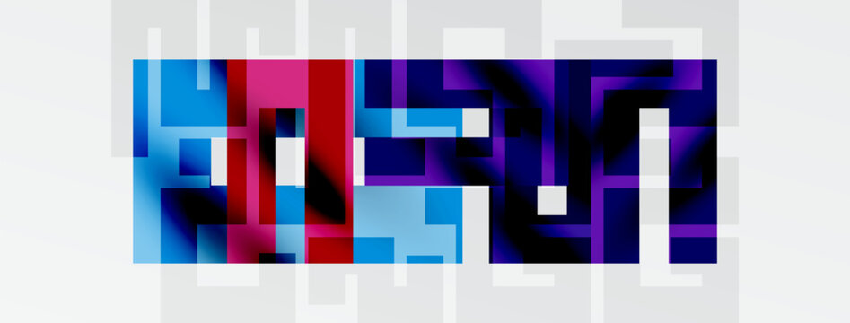 Pixelated text spells ESPN. Colors include blue, red, purple, white. Background is black, design appears digital.