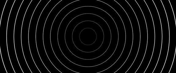 Seamless circular lines pattern radio wave background, radio wave illustration background.