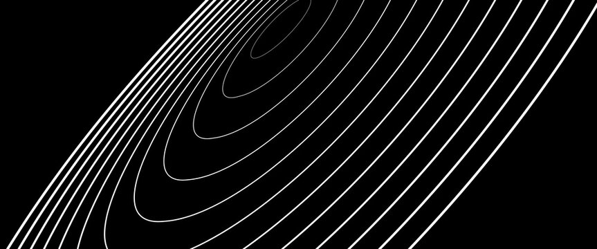 Seamless circular lines pattern radio wave background, radio wave illustration background.