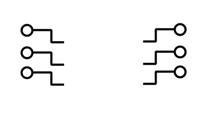 Abstract technology icon motion graphic of a circuit board or microchip element for data processing. - Powered by Adobe