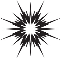 Obraz premium Geometric Thunder Pulse Emblem